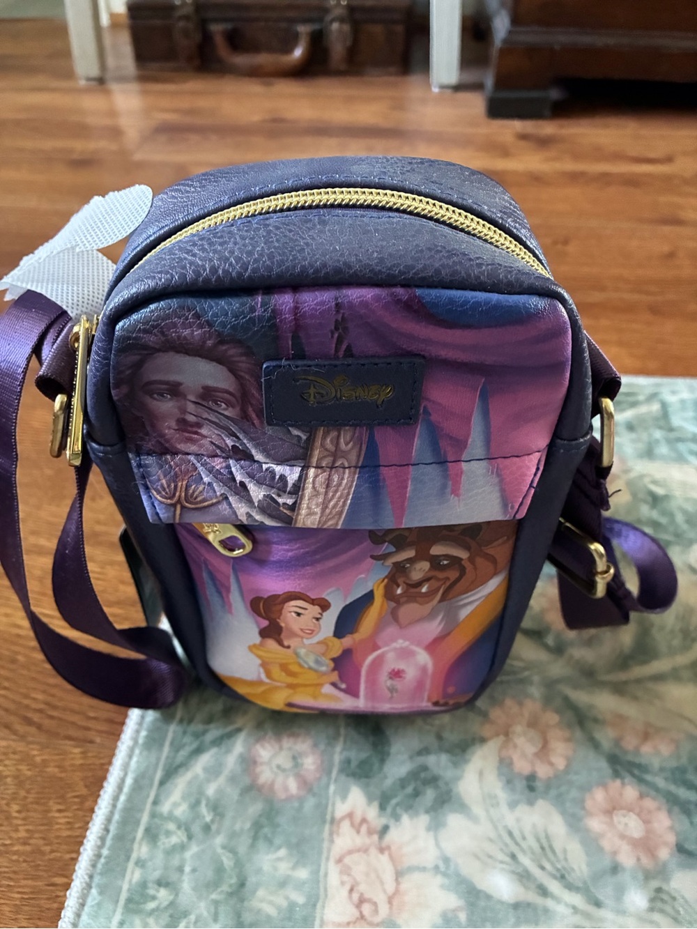 Disney Purple Beauty and the Beast Crossbody Bag